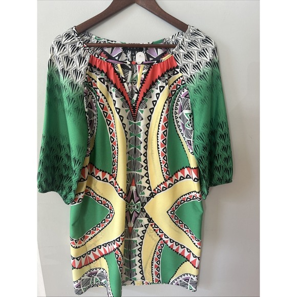 Brand Glam Colorful Geometric Dress - Size Small - Picture 2 of 6